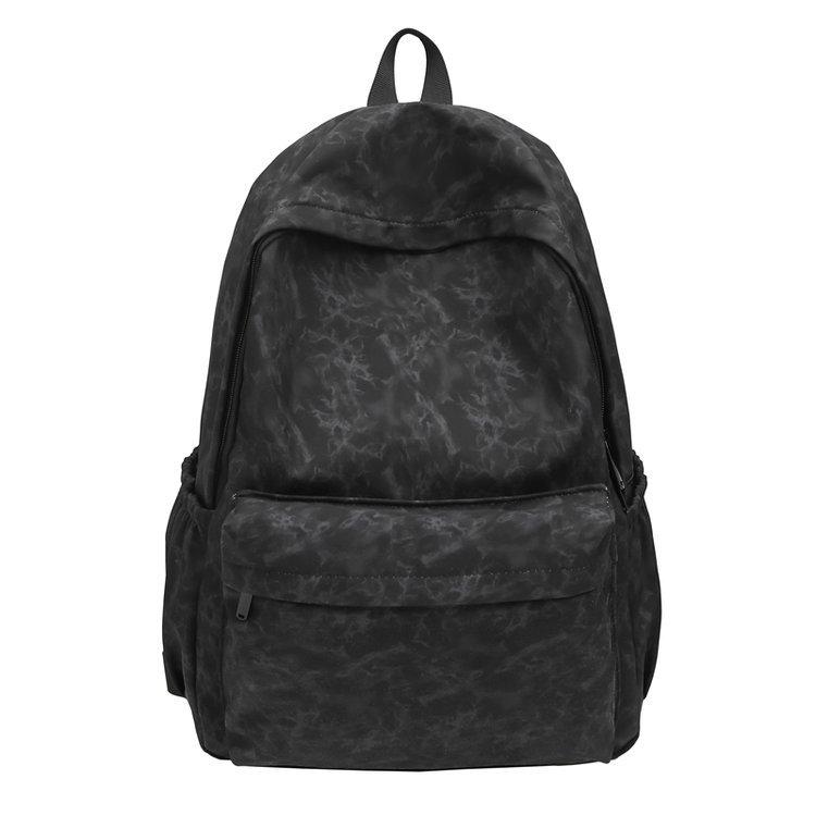 Schoolbag Schoolbag Korean Version Ins Simple Large Capacity Solid Color Middle and High School Students Versatile High School Mountaineering Travel