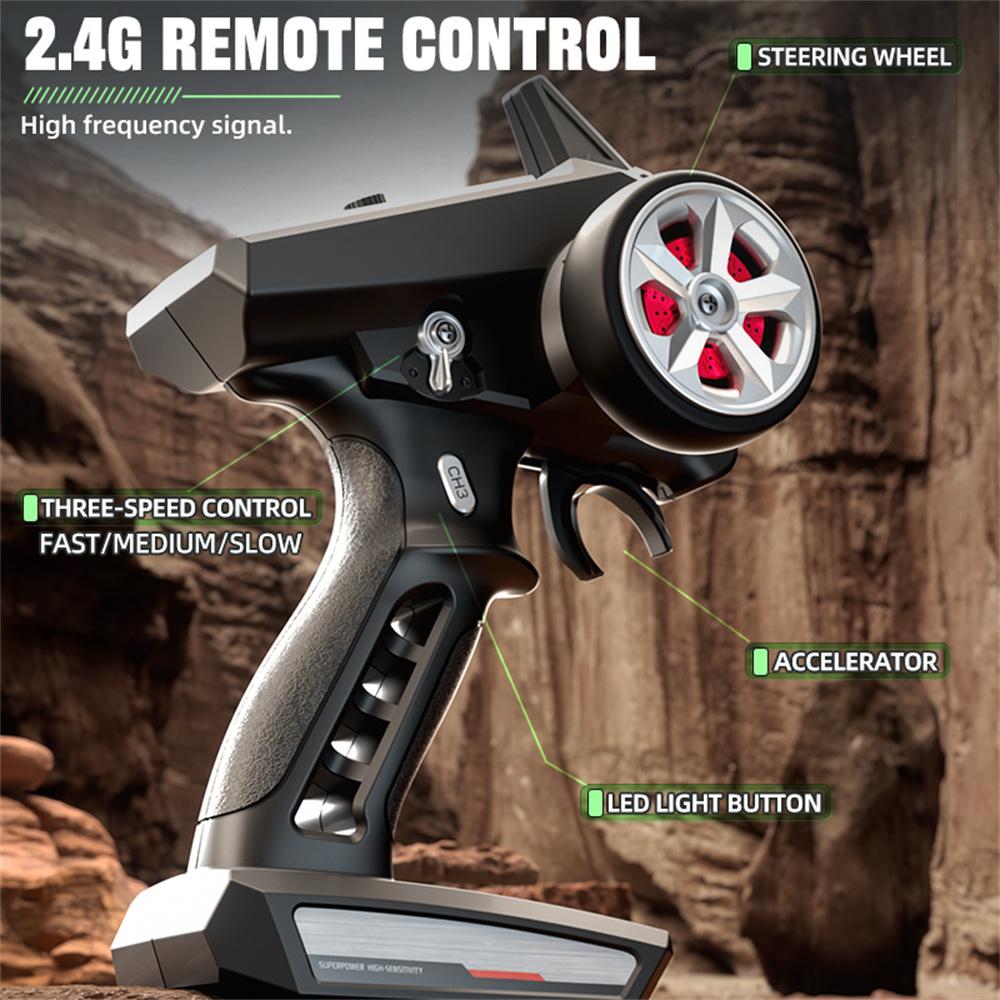 SG316 MAX 1:16 4WD Ferngesteuerter Kletterwagen Bürstenlos Offroad RC Auto mit LED-Licht