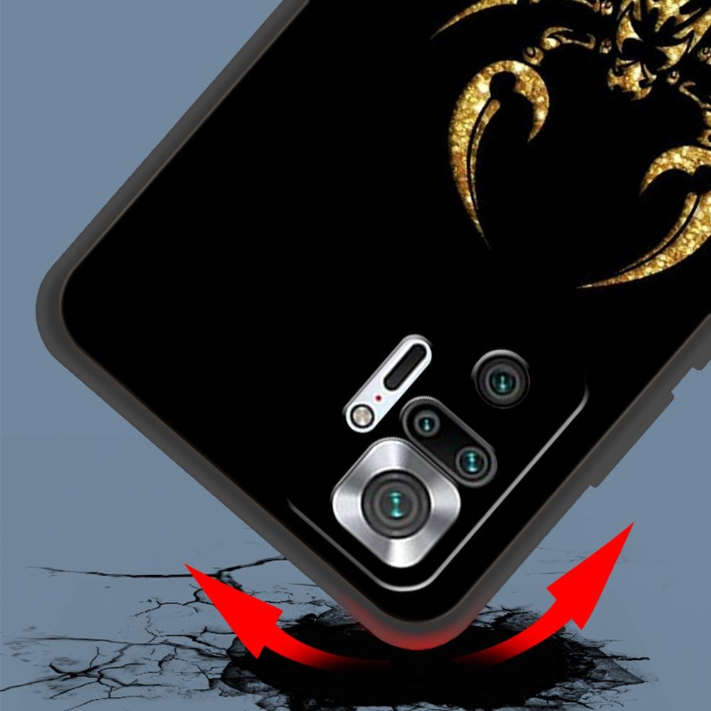 Cartoon Scorpion Phone Case For Xiaomi Redmi Note 14 13 5G 10 11 12 Pro Plus 4G 14C 13C 12C 10C Black Cover