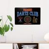 Customized Metal Plaque Personalized Dart Club Bar Cabin Neon Effect Wall Decor