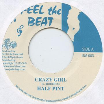 

7inch Record HALF PINT Crazy Girl EM003 Jamaica Reggae Ska Dub Used