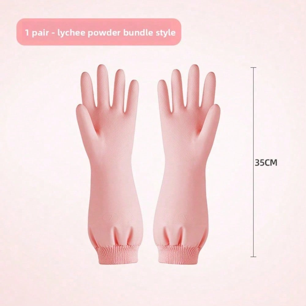 Dishwashing Gloves, Kitchen Women's Household Waterproof Cleaning Thickened Durable Laundry Work Housework