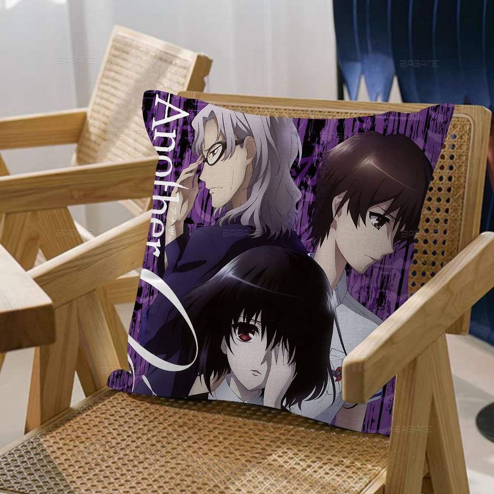 Japanese Horror Anime Another Pillowcase Toon Gift Cushion Cover Bedroom Home Sofa Chair Seat Decor Pillow Case