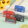11Styles Dollhouse Miniature Radio Model Recorder Player Toy Doll Furniture Decor Doll House Retro Radio Recorder Player 1Pc