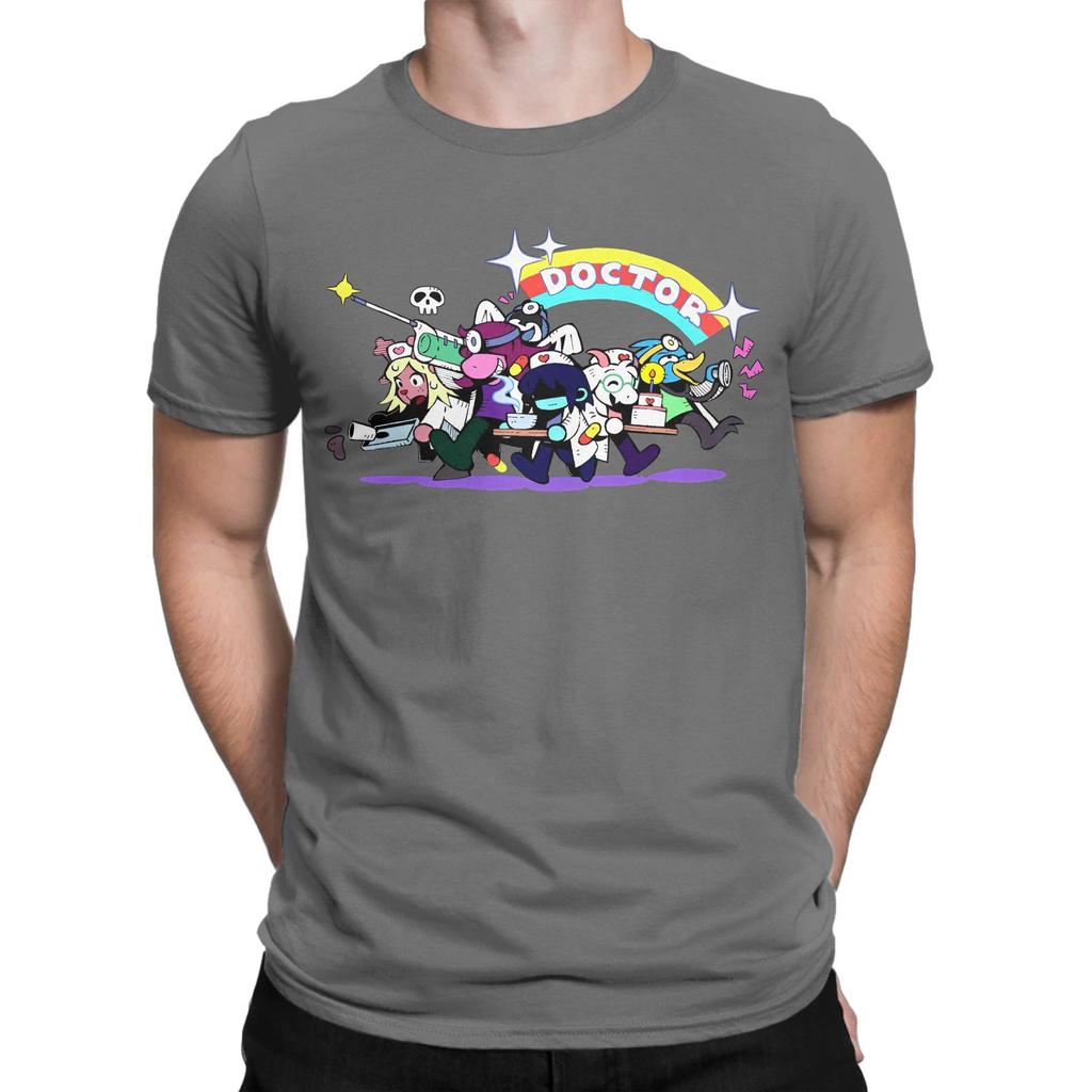 Deltarune Cartoon Mens T Shirts  Cool Tee Shirt Short Sleeve Crew Neck TShirts Pure Cotton Birthday Present Tops