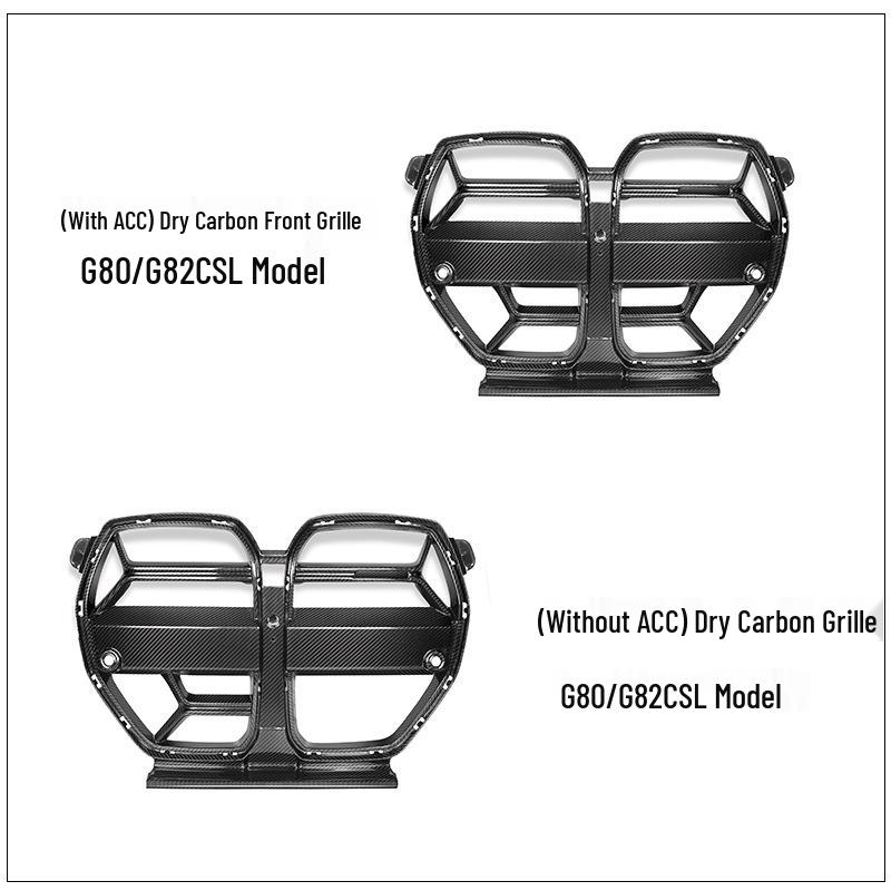 Carbon Fiber Double Kidney Grille ST Style for BMW G80/G82 M3/M4 - Replacement