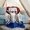 Baseball Theme Printed Blanket - Perfect for Couch, Bed, Travel & Outdoor Use | Machine Washable, Cozy & Durable.