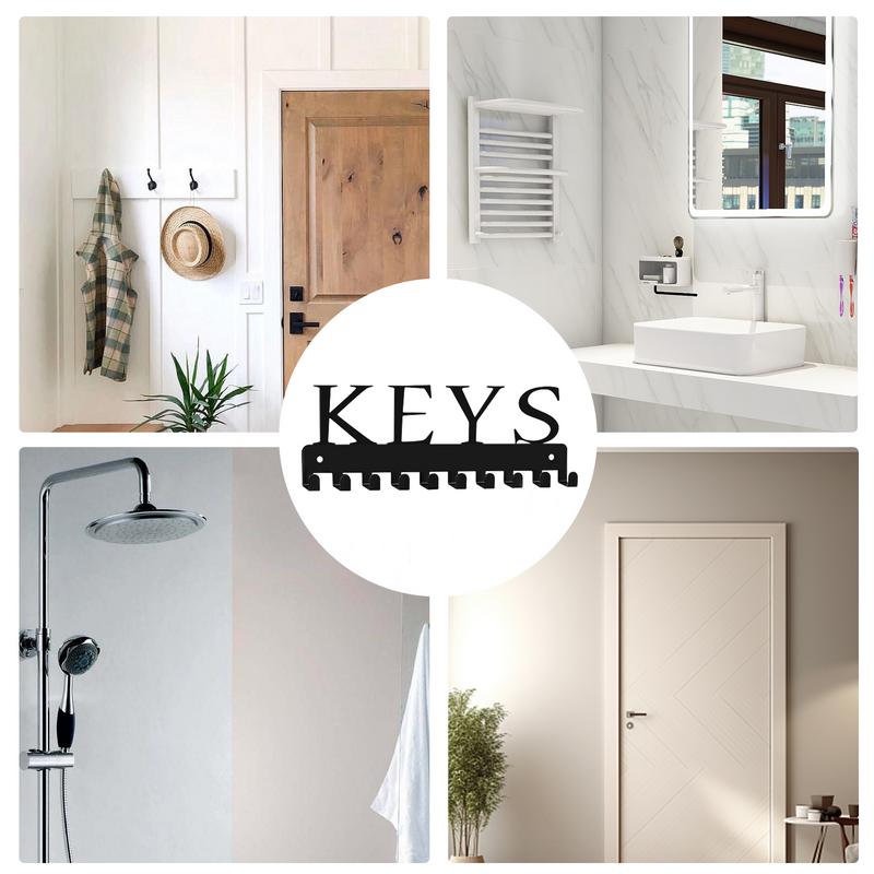 Keys Holder On Wall Key Chain Holder Iron Art Key Holder Wall Mounted Key Holder Key Hanger For Bedroom Farmhouse Home Decor
