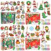 New Christmas Diamond Painting Keychain Ornaments Diy Hanging Diamond Art Acrylic For Kids Christmas Crafts Family Decor Toys