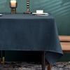 BALCONY & FALCON Tablecloth, Water-Repellent, Stain-Resistant, Washable, Wipeable, Linen Texture, Rectangular, Solid Color, 140*240cm