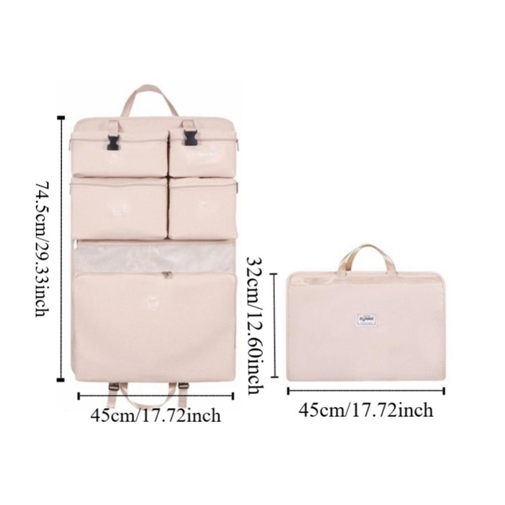 Hanging Luggage Organizer Pouch Foldable Dustproof Suitcase Clothes Storage Bag Large Capacity Washable Packing Cubes