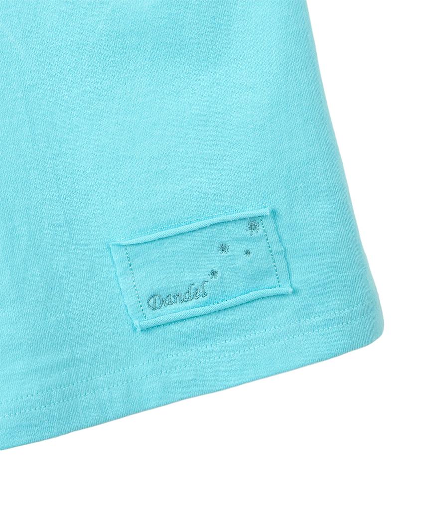 Dandel Dd Asym Side Rib Tee (Mint Blue)