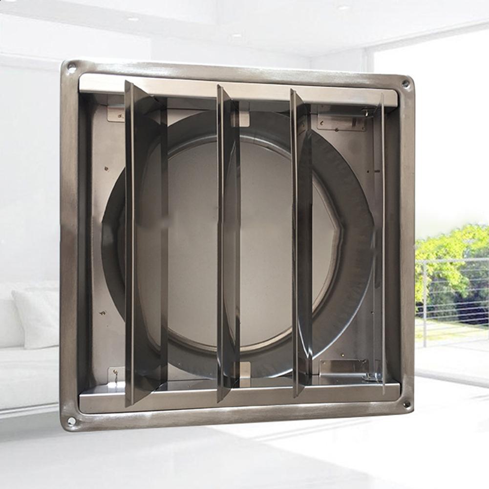 125/150mm Air Vent 304 Stainless Steel Movable Square Vents Extractor Ventilation Cover Vent Exhaust Hood Outlet