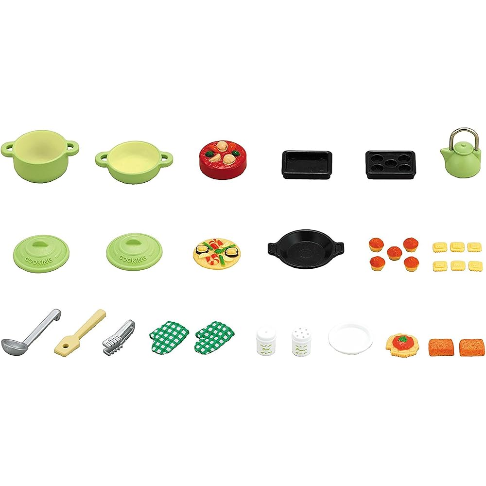 Sylvanian Families EPOCH Cooking Set Furniture Toy for Dollhouse Ages 3 and Up