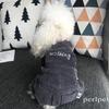 Vintage Denim Jeans Pet Overalls Dogs Jumpsuits Spring Lovely Cowboy Dog Four Legs Clothes Teddy Small Dog Coat Apparel