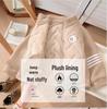 Children's Autumn/Winter School Uniform: Padded Jacket with Velvet Top for Boys & Girls - Warm Cotton Clothing for Medium & Older Kids.