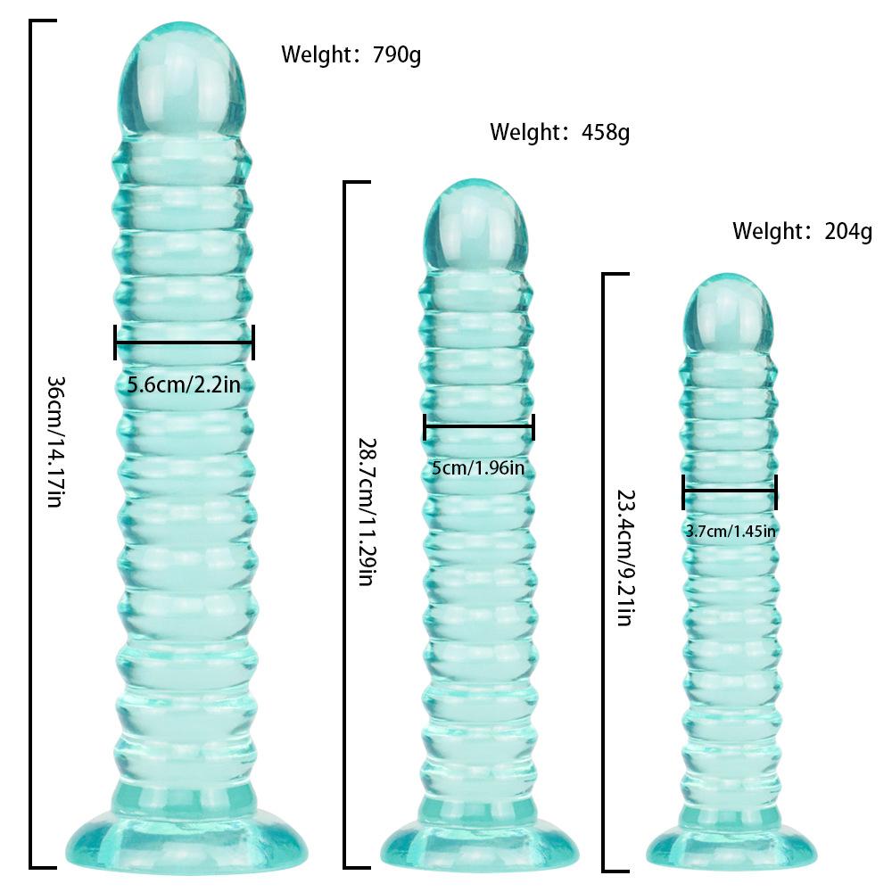 7 Styles Jelly Anal Dildo with Suction Cup Huge Realistic Dildos Sex Toy for Women Men Big Butt Plug Fake Dick for Erotic Play