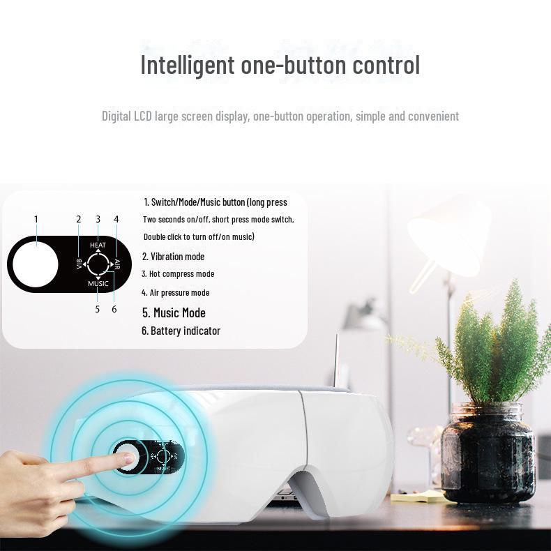 Foldable Eye Massager with Music & Heating - Children's Eye Protection Gift