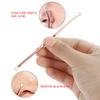 4Pcs/Set Acne Remover Tool Stainless Steel Rose Gold Double Head Needles Blackhead Extractor