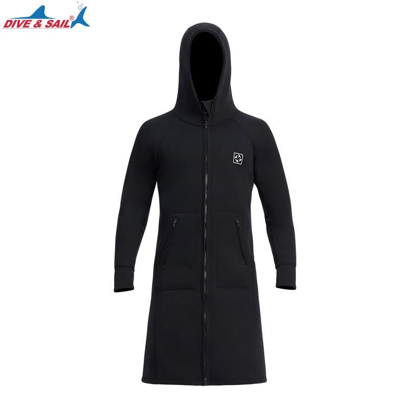 

3mm Hooded Diving Windbreaker Men s Sunscreen Warm Snorkeling Water Coat Women s Cold-proof Suit S
