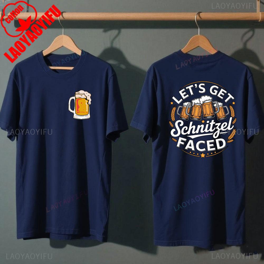 Oktoberfest Bavarian Beer Festival T Shirt Unisex Funny German Party Outfit Short Sleeve Top With Pretzel And Sausage Design