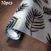10Pcs EVA Refrigerator Mats Oil Resistant Cuttable Cabinet Drawer Mats Easy Clean Placemats Thermal Insulation Coasters