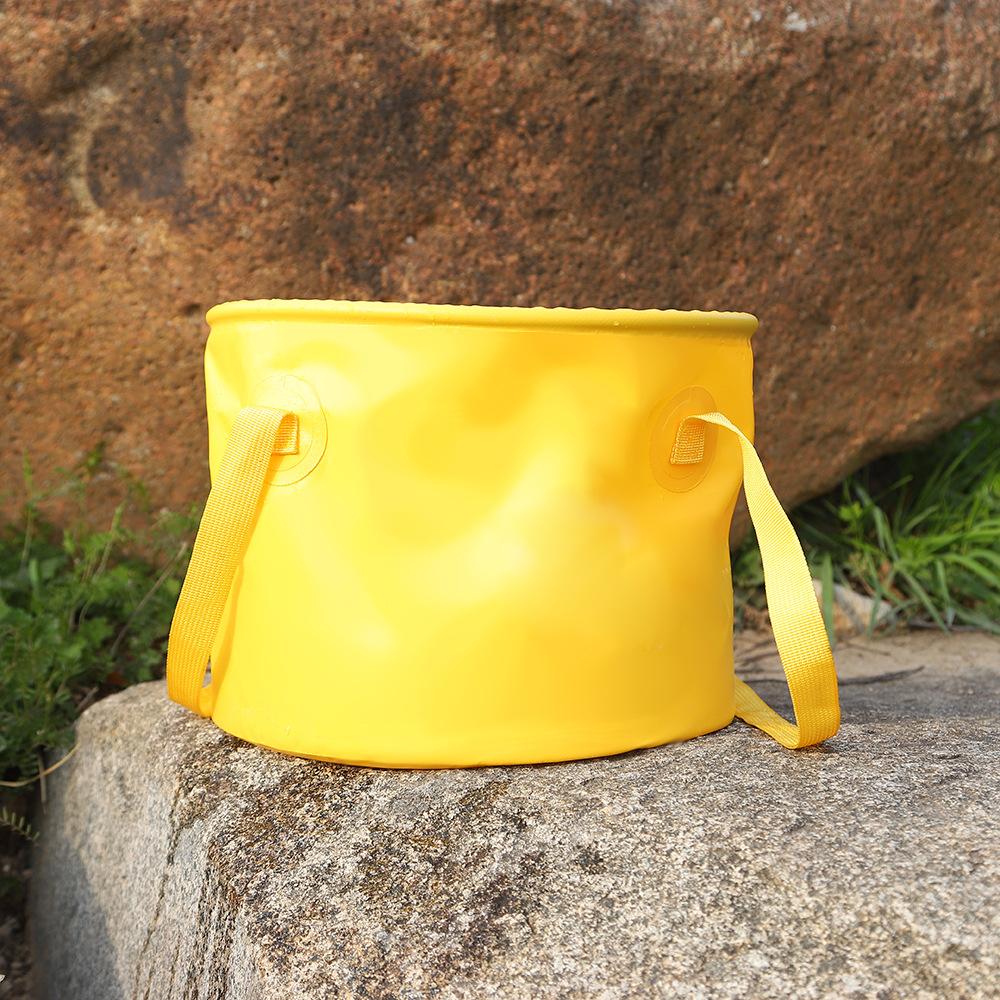 

Ведро для отдыха на природе, многофункциональное, портативное, складное, большой емкости, для путешествий, кемпинга, пикника, хранения воды 10L жёлтый