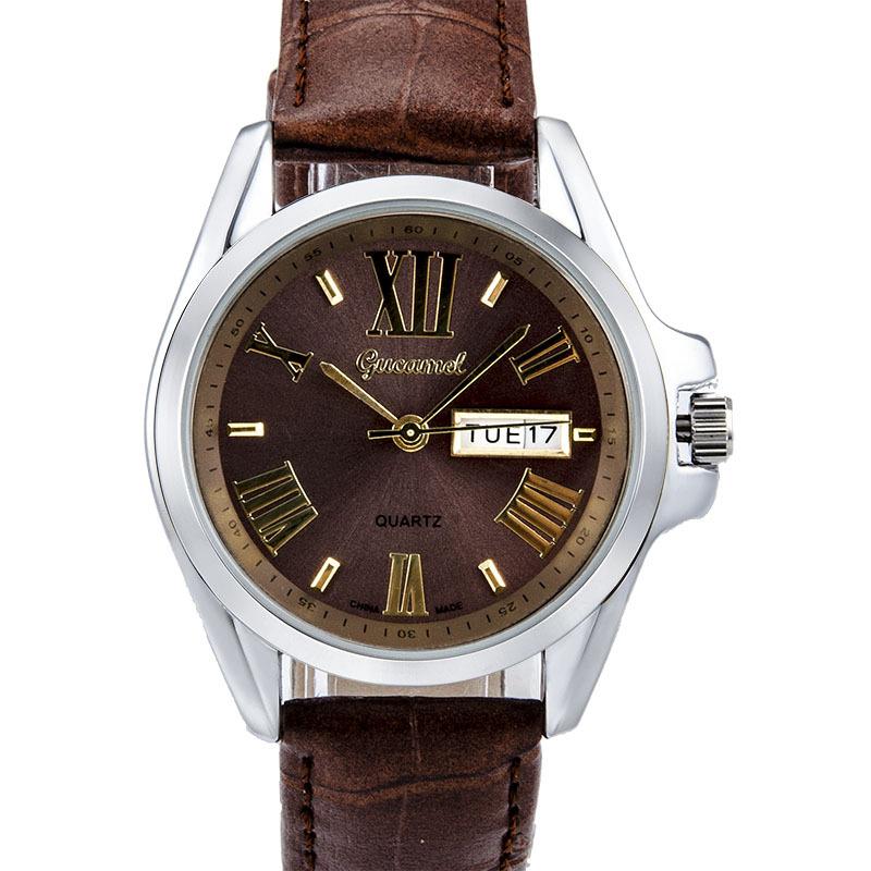 GUCAMEL New Steel Belt Women's Watch Fashion Casual Women's Quartz Watch Calendar Quartz Women's Watch