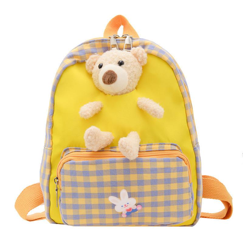 Cute Animal Pattern Childrens School Bag With Curved Straps For Comfort
