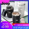 För Jeep Bildekal Rostfritt Stål Kaffekopp Termosmugg Isolerad Flaska För Jeep Grand Cherokee Wrangler JK Gladiator Com