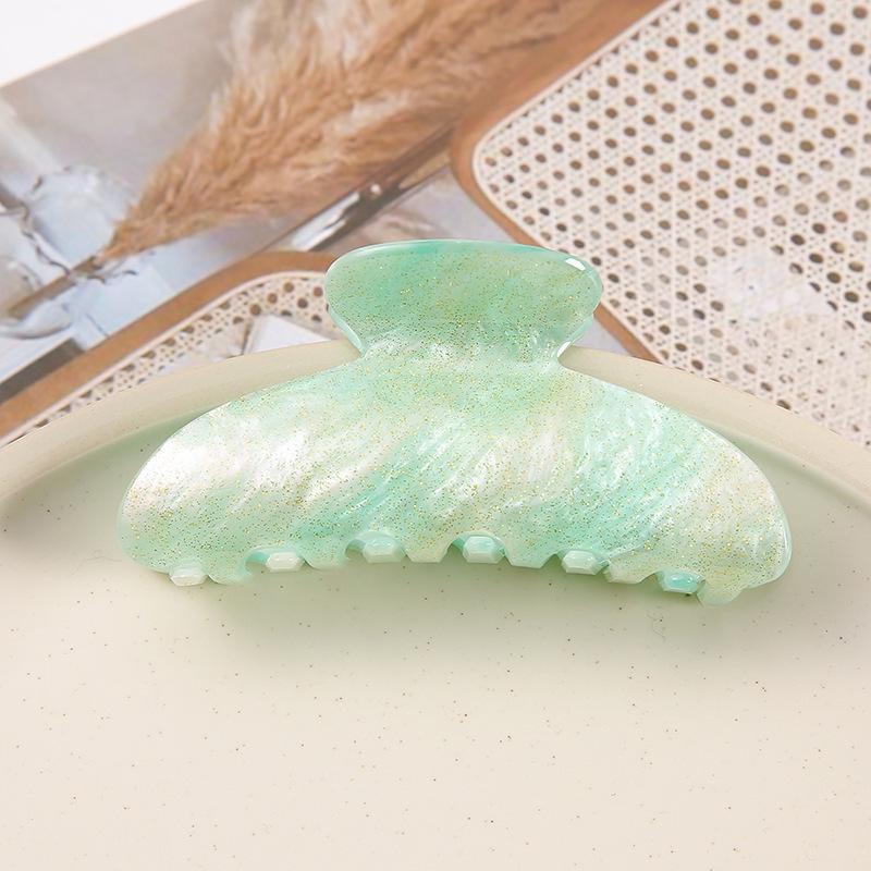 1pc Starry Sky Acrylic Hair Clip for Women, Shower, Shower, Hair Grab, Candy Color Sparkling Powder Top Clip Jewelry for Women