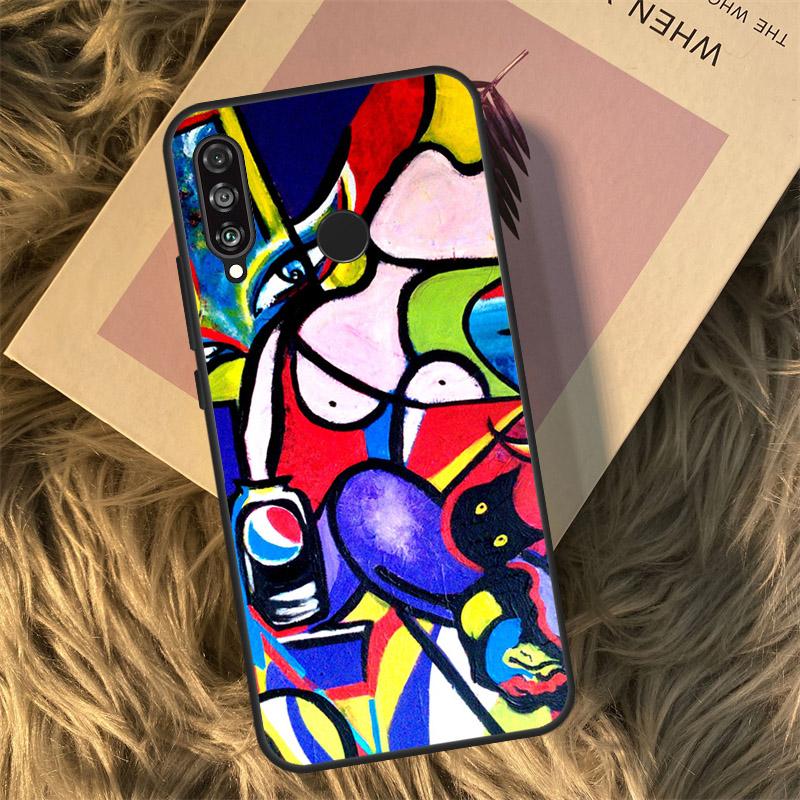 Picasso Abstract Art Painting For Huawei Nova 9 10 SE 3i 7i 8i 11i 12i Y60 Y61 Y70 Y72 Y73 Y90 Y91 P20 P30 P40 Lite Case