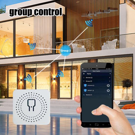 

Модуль выключателя света, беспроводное управление с функцией таймера, голосовое управление, компактный дизайн, интеллектуальный пульт дистанционного управления, модуль выключателя штор белый