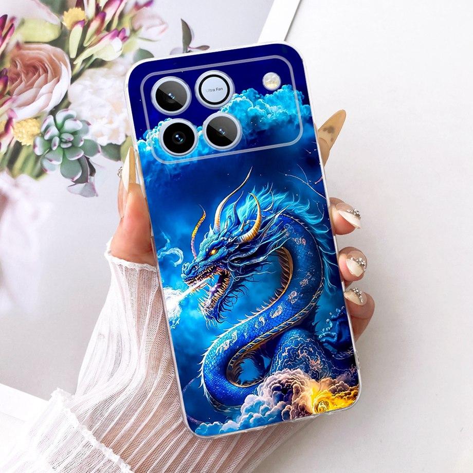 For Honor Win 5G Phone Case Soft Clear Silicone Back Cover Butterfly Dragon Cat Floral Cartoon Painting Bumper HonorWin Fundas