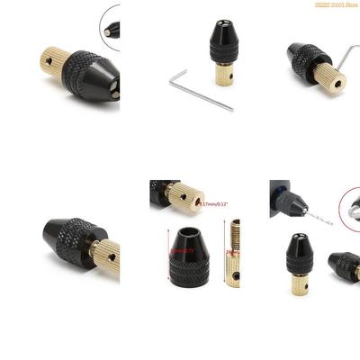 K1AE 3.17mm Electric Motor Shaft Mini Chuck Fixture Clamp 0.3mm-3.5mm Drill Bit