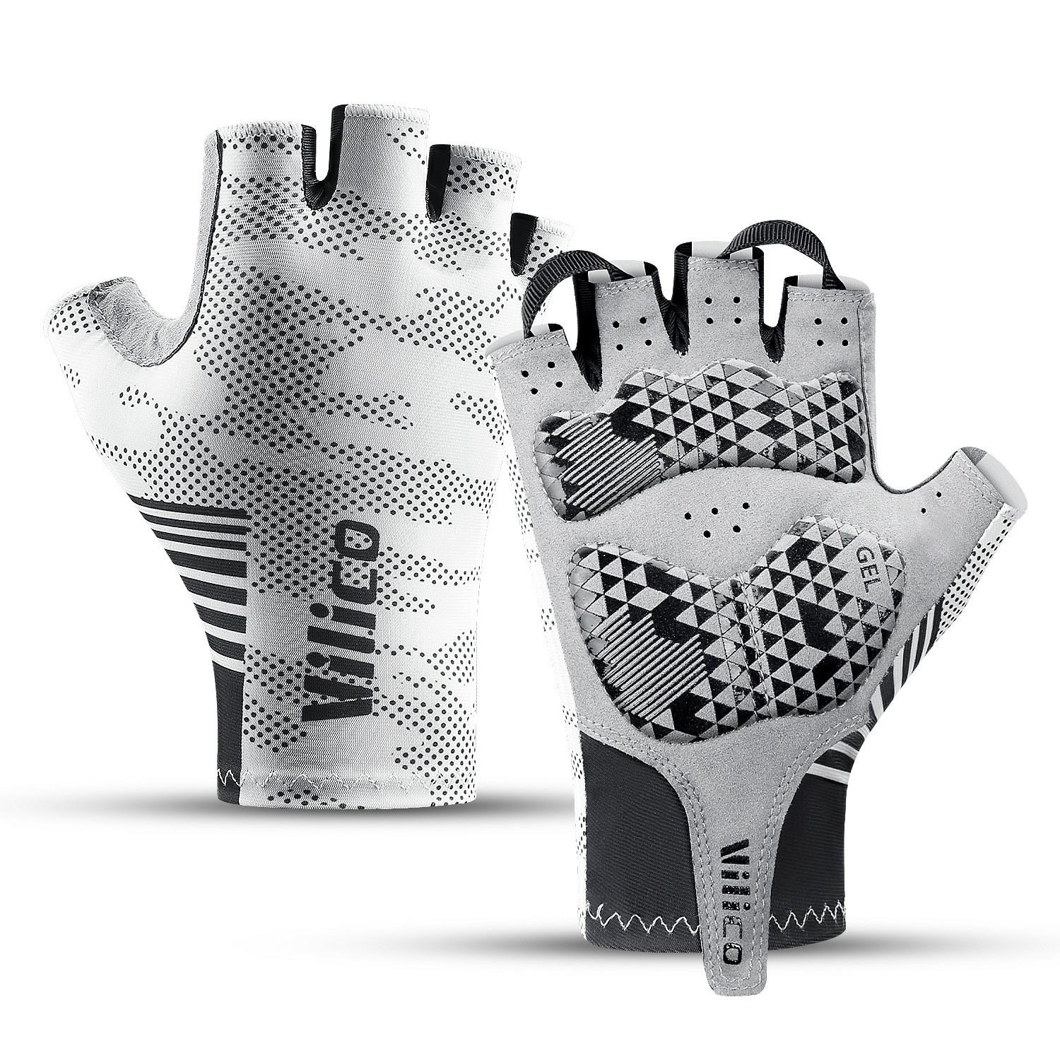 VILICO A0130 1 Pair Shock Absorbing Half Finger Cycling Gloves Breathable Outdoor Sports Mittens A