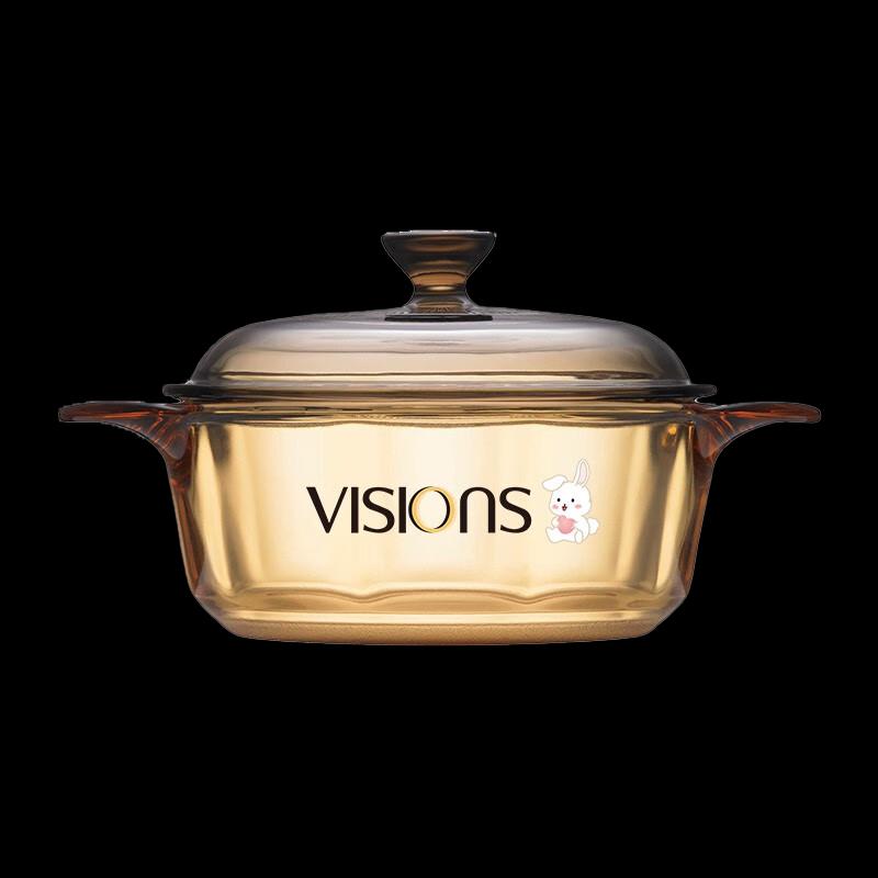 Corning VISIONS 16cm Żaroodporny Szklany Garnek na Mleko