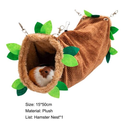 Hamster Hammock Large Space Hanging Bed Warm Hamster Guinea Pigs Sleeping Tunnel