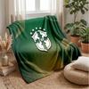 Coperta in Flanella Stampata Calcio Brasile Amica della Pelle Calda Decorativa Plaid per Divano Letto Interno Uso Quotidiano