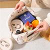 Corduroy Insulated Lunch Bag - Printed Handheld Bento Storage Box