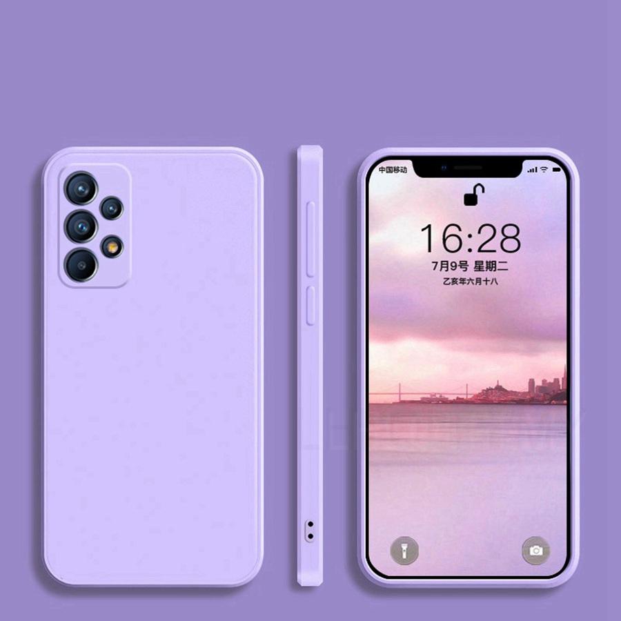 Capa Quadrada de Silicone Líquido Macio Para Samsung Galaxy S26 A37 A57 A15 A14 A54 A25 A32 A52 A16 A34 A13 A23 A33 A53 A26 A17 A36 A56 Capa de Proteção Completa