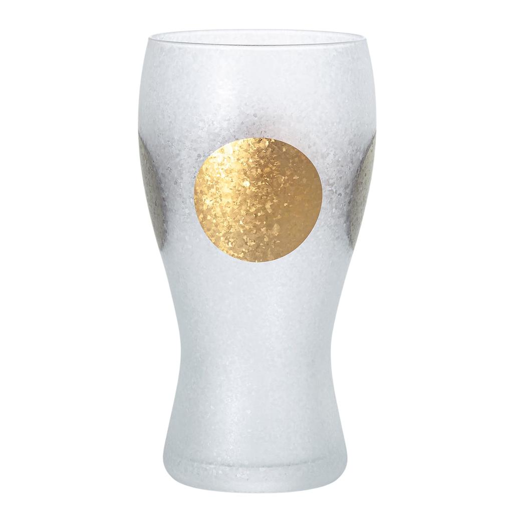 ADERIA Premium Nippon Taste Sun and Moon Beer Glass 380ml Made In Japan Comes In a Gift Box Stylish Gift Present Tableware Day Couple Men Women Day