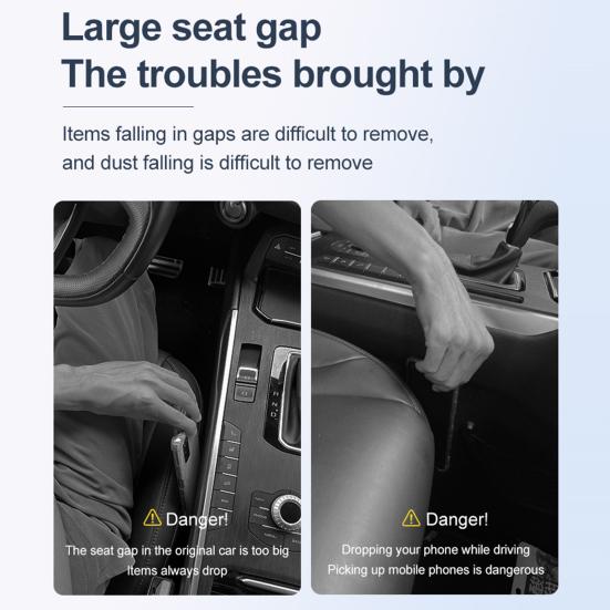 2 ks Výplně mezer v autosedačkách Držáky na telefon Velkokapacitní Univerzální Snadná instalace Výplně mezer v bočních sedadlech auta Organizér do konzoly