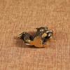 Cute Brass Squirrel Ornament Solid Copper Statue Figurines Brass Squirrels Nuts Tea Pot Incense Holder Desk Decoration