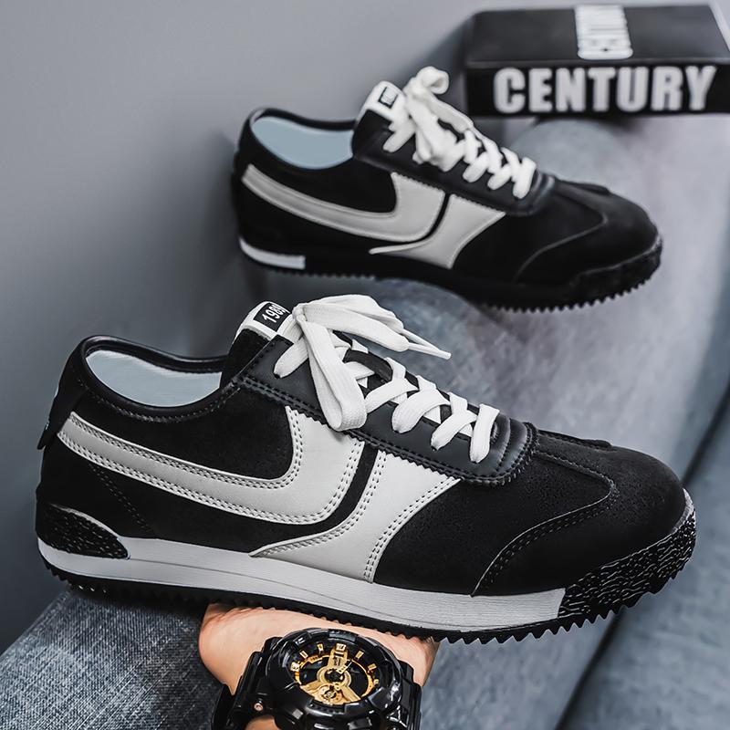 

White Canvas Shoes Korean Breathable Casual Shoes Men Slip-on Couples Sneakers Comfortable Outdoor Sports Walking Flats Shoes 44 чорний