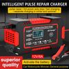 Car Battery Chargers 6A 12V 80W Digital Intelligent Pulse Repair Storage Cell Lead Acid Batteries Chargers For Boat Motorcycle