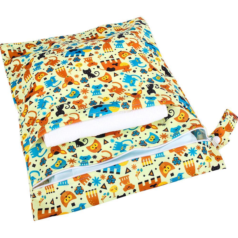 Washable Wet/Dry Separation Diaper Bag for Baby Clothes & Underwear