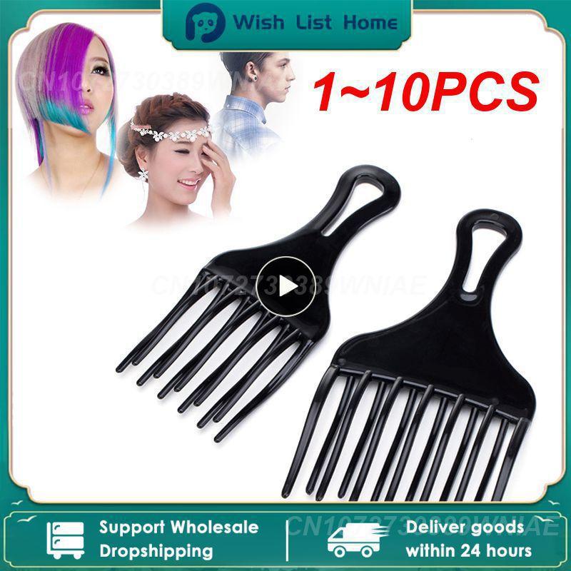 

1~10PCS High Quality Black Carbon Fiber Oil Combs Professional Salon Hair Hairdressing Styling Comb Set For Men And Women