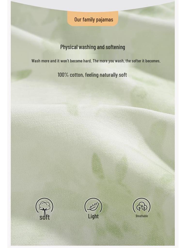 2025 New Pure Cotton Women's Pajama Set: Long Sleeve Cartoon Design for Spring & Autumn