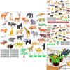 Animali Selvatici Oceano Insetto Fattoria Dinosauro Set Simulazione Piccolo Animale Modello Giocattolo Educazione Precoce per Bambini Personaggi)